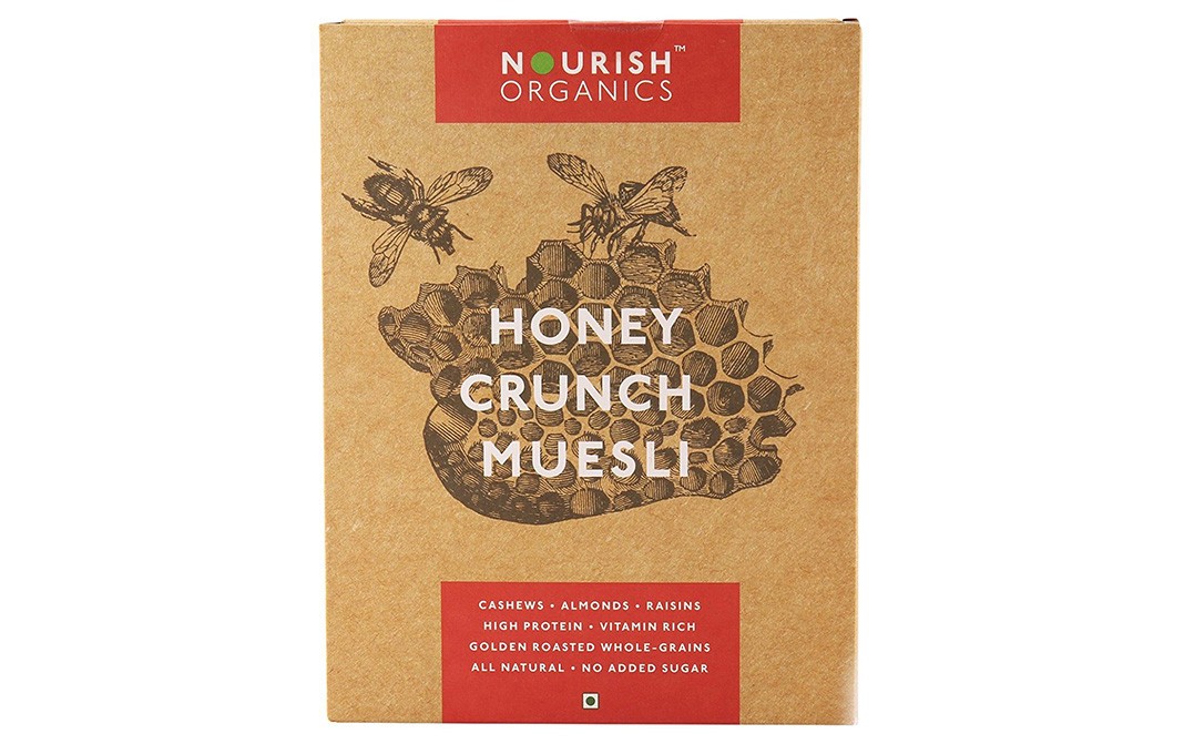 Nourish Organics Honey Crunch Muesli    Box  300 grams